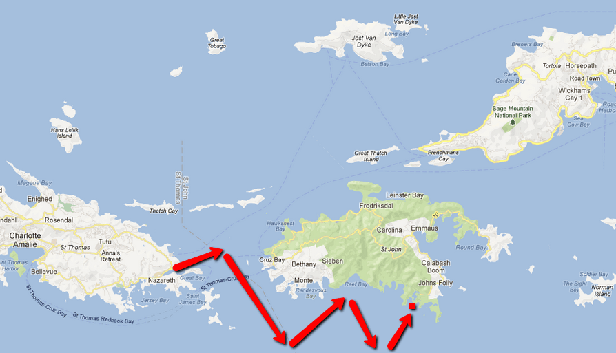 Lameshur Bay, Southern St John,&nbsp;USVI